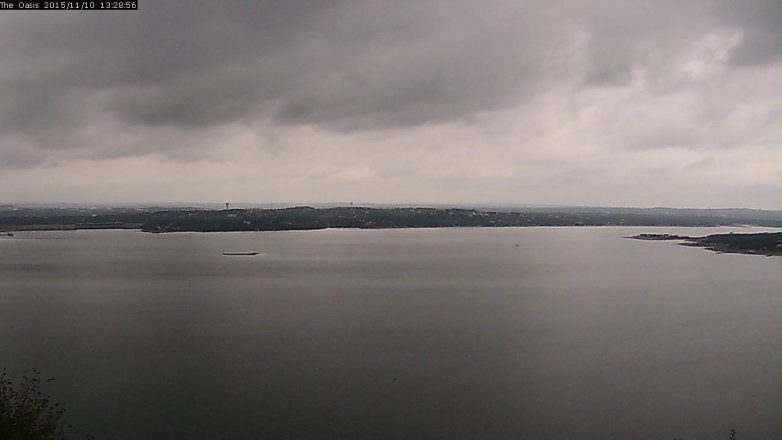 Lake Travis webcam, November 10, 2015 12:35 PM CT