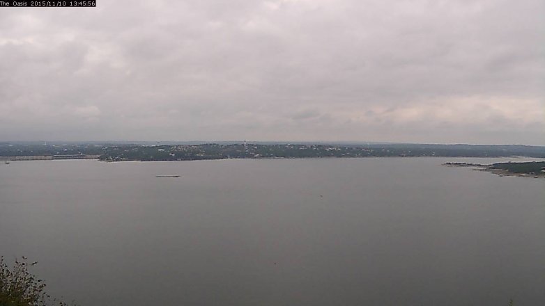 Lake Travis webcam, November 10, 2015 12:50 PM CT