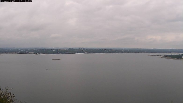 Lake Travis webcam, November 10, 2015 12:55 PM CT