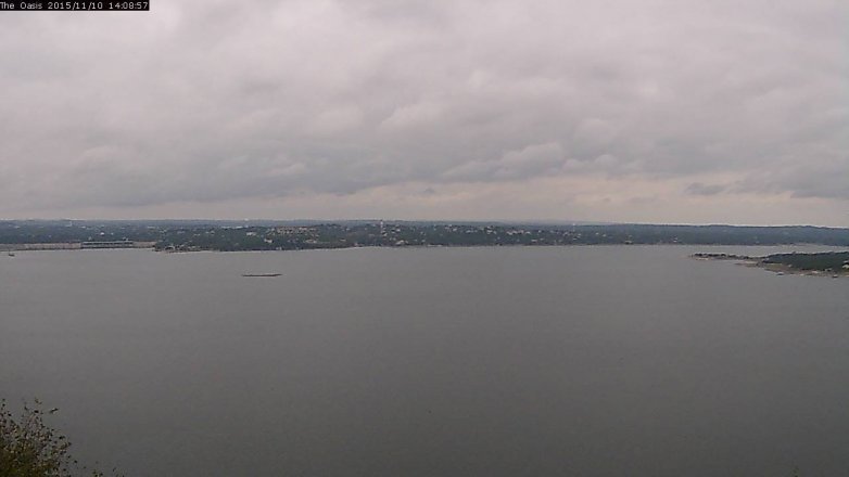 Lake Travis webcam, November 10, 2015 1:15 PM CT