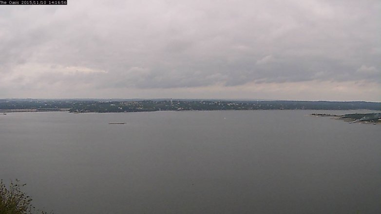 Lake Travis webcam, November 10, 2015 1:25 PM CT