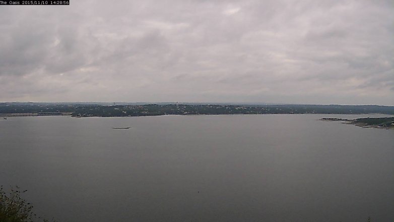 Lake Travis webcam, November 10, 2015 1:35 PM CT