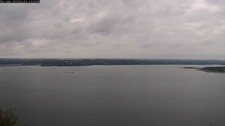 Lake Travis webcam, November 10, 2015 1:40 PM CT