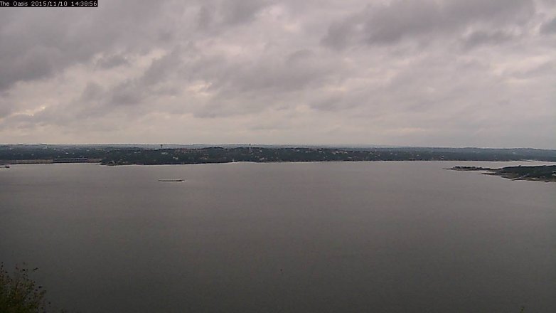 Lake Travis webcam, November 10, 2015 1:45 PM CT