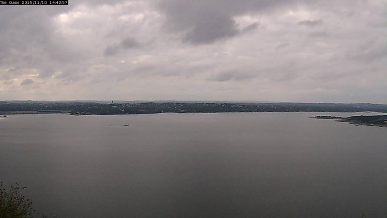 Lake Travis webcam, November 10, 2015 1:50 PM CT