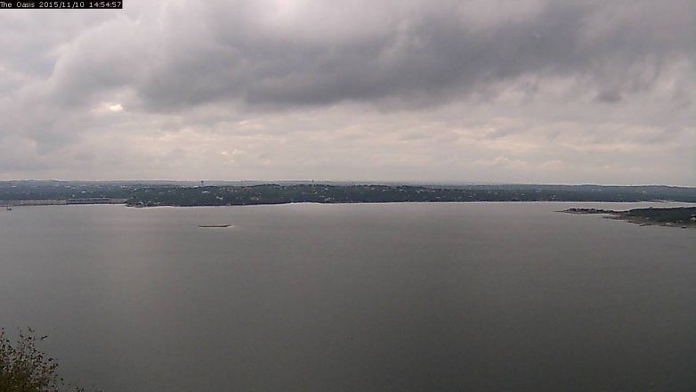 Lake Travis webcam, November 10, 2015 2:00 PM CT