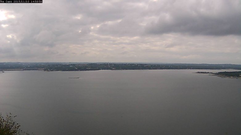 Lake Travis webcam, November 10, 2015 2:05 PM CT
