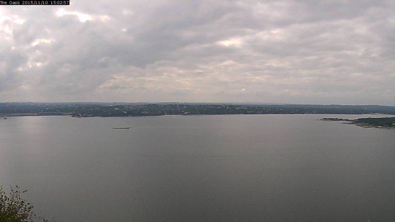 Lake Travis webcam, November 10, 2015 2:10 PM CT