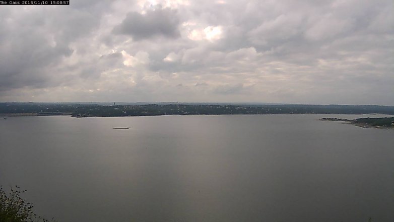 Lake Travis webcam, November 10, 2015 2:15 PM CT