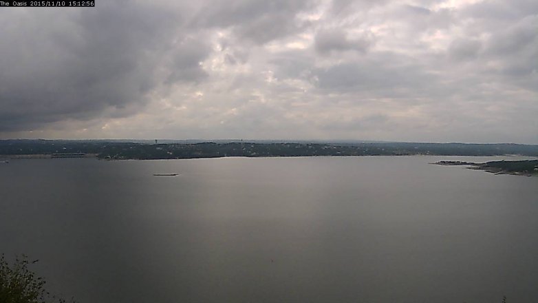 Lake Travis webcam, November 10, 2015 2:25 PM CT