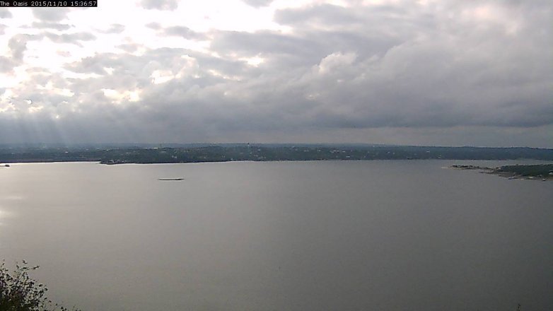 Lake Travis webcam, November 10, 2015 2:45 PM CT
