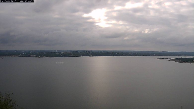 Lake Travis webcam, November 10, 2015 2:55 PM CT
