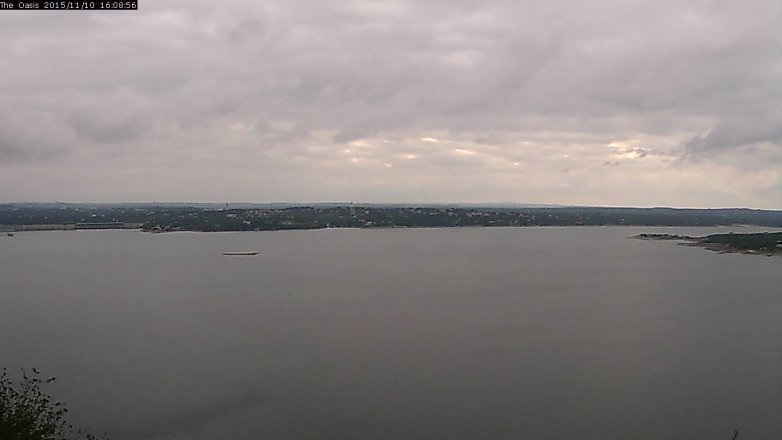 Lake Travis webcam, November 10, 2015 3:15 PM CT