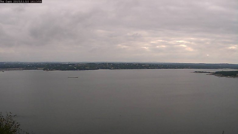 Lake Travis webcam, November 10, 2015 3:20 PM CT