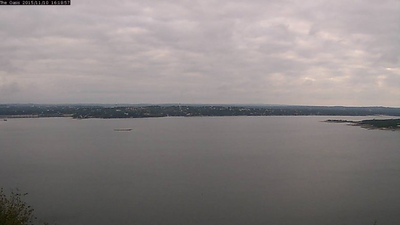 Lake Travis webcam, November 10, 2015 3:25 PM CT
