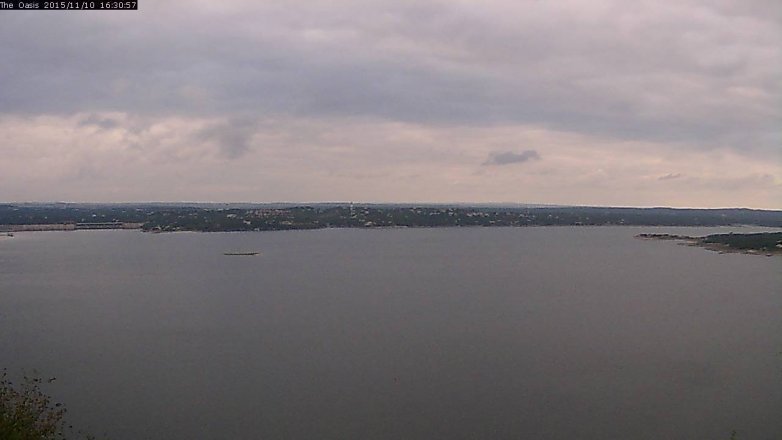 Lake Travis webcam, November 10, 2015 3:40 PM CT