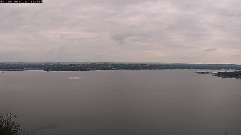 Lake Travis webcam, November 10, 2015 3:45 PM CT