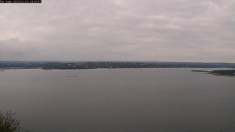 Lake Travis webcam, November 10, 2015 3:50 PM CT