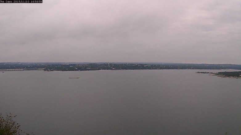 Lake Travis webcam, November 10, 2015 4:05 PM CT