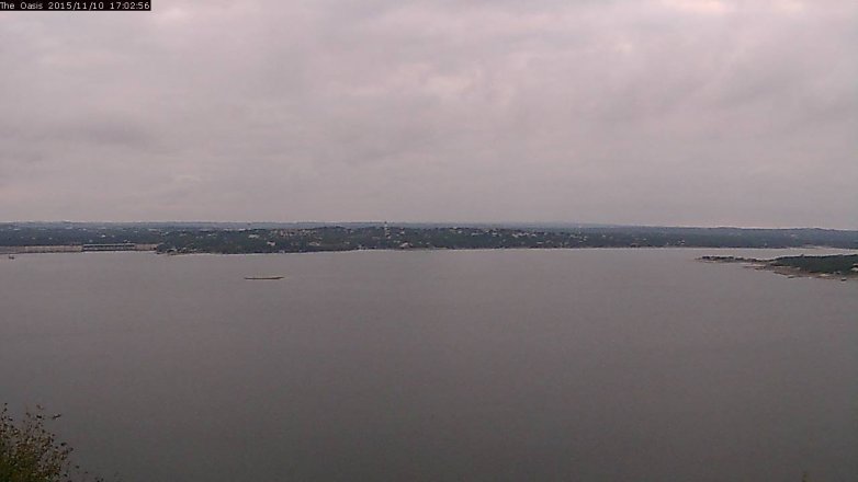 Lake Travis webcam, November 10, 2015 4:10 PM CT