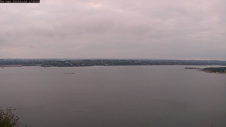 Lake Travis webcam, November 10, 2015 4:15 PM CT