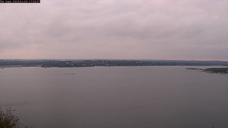 Lake Travis webcam, November 10, 2015 4:30 PM CT