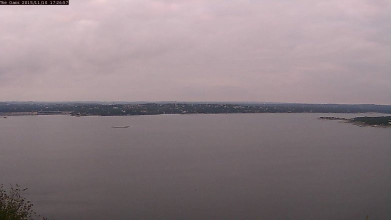 Lake Travis webcam, November 10, 2015 4:35 PM CT