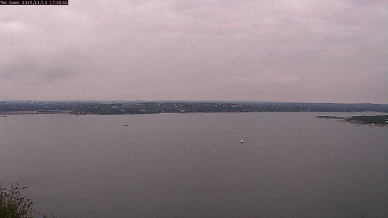 Lake Travis webcam, November 10, 2015 4:40 PM CT