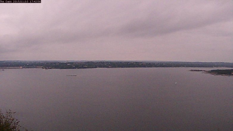Lake Travis webcam, November 10, 2015 4:50 PM CT