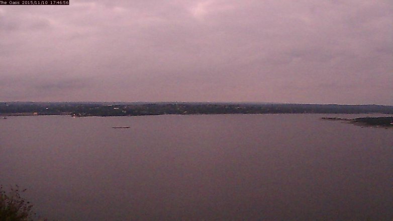 Lake Travis webcam, November 10, 2015 4:55 PM CT