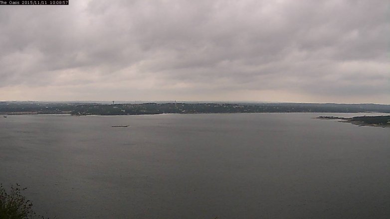 Lake Travis webcam, November 11, 2015 9:15 AM CT