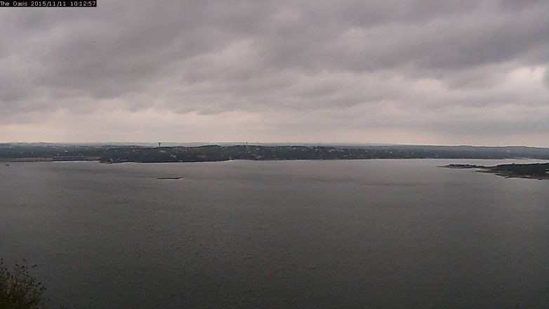 Lake Travis webcam, November 11, 2015 9:20 AM CT