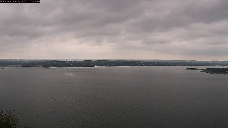 Lake Travis webcam, November 11, 2015 9:25 AM CT