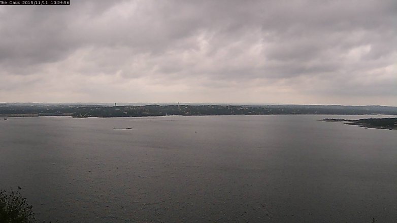 Lake Travis webcam, November 11, 2015 9:30 AM CT