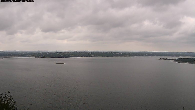 Lake Travis webcam, November 11, 2015 9:40 AM CT