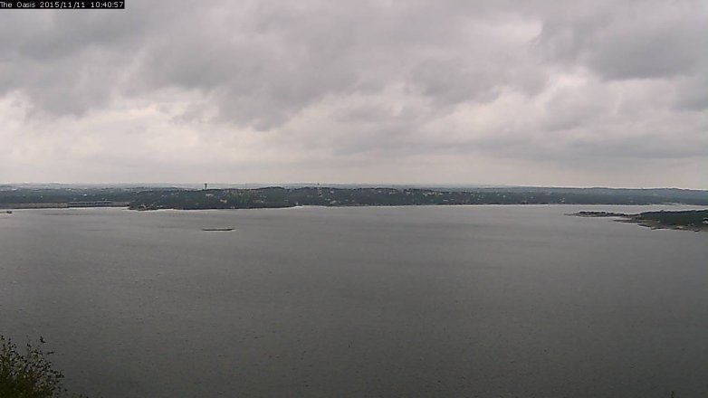 Lake Travis webcam, November 11, 2015 9:50 AM CT