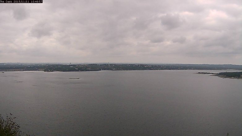 Lake Travis webcam, November 11, 2015 9:55 AM CT