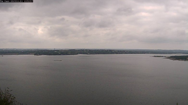 Lake Travis webcam, November 11, 2015 10:00 AM CT