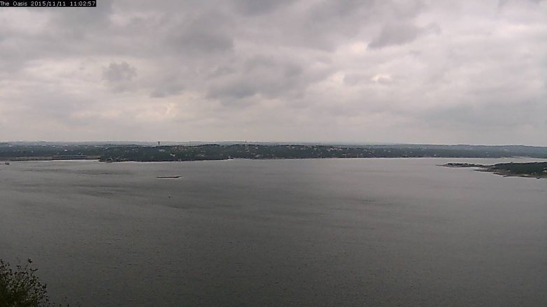 Lake Travis webcam, November 11, 2015 10:10 AM CT