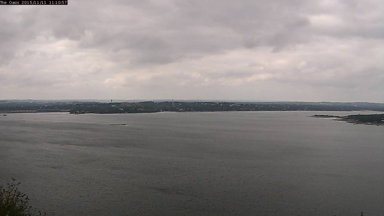 Lake Travis webcam, November 11, 2015 10:15 AM CT