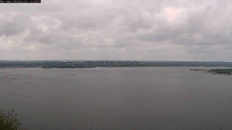 Lake Travis webcam, November 11, 2015 10:40 AM CT