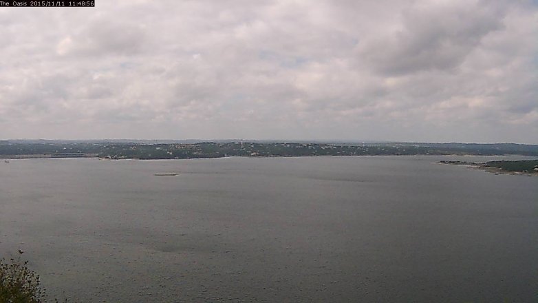 Lake Travis webcam, November 11, 2015 10:55 AM CT