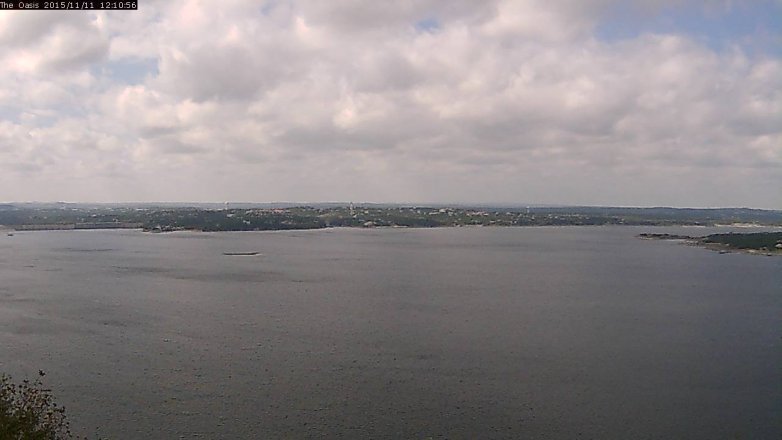 Lake Travis webcam, November 11, 2015 11:15 AM CT