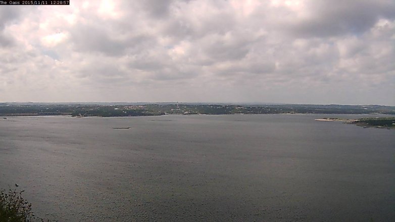Lake Travis webcam, November 11, 2015 11:35 AM CT