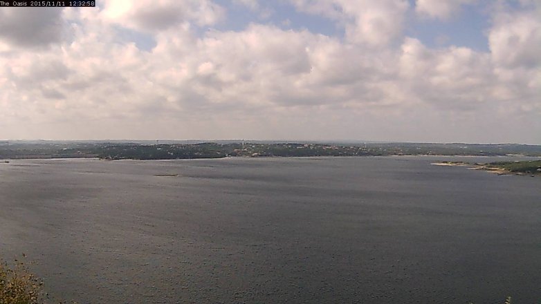 Lake Travis webcam, November 11, 2015 11:40 AM CT