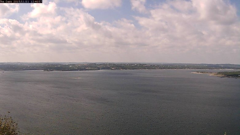 Lake Travis webcam, November 11, 2015 11:55 AM CT