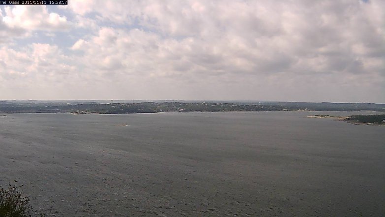 Lake Travis webcam, November 11, 2015 12:10 PM CT