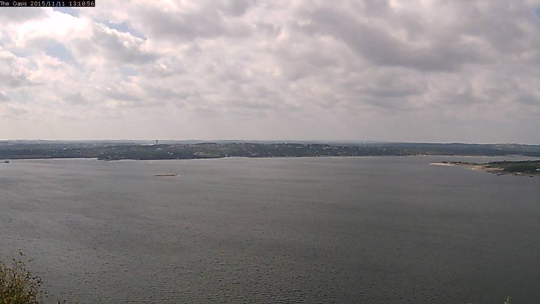 Lake Travis webcam, November 11, 2015 12:25 PM CT