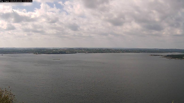Lake Travis webcam, November 11, 2015 12:30 PM CT