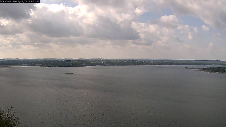 Lake Travis webcam, November 11, 2015 1:00 PM CT